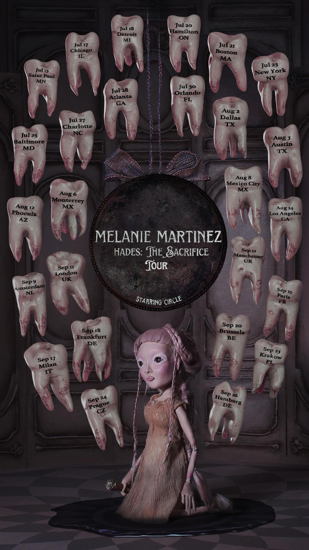 Melanie Martinez HADES THE SACRIFICE Tour Poster 2026